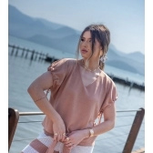 Blusa Cordão Aline - Bege