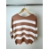 Blusa Canoa Listrada - Bege