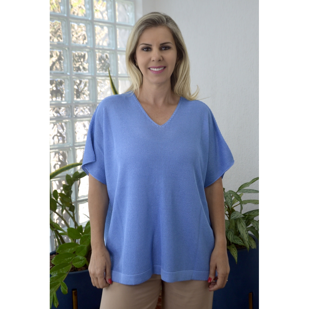 Blusa Ampla Ana - Azul Radiante