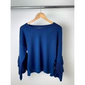 Blusa Babado Loren - Marinho